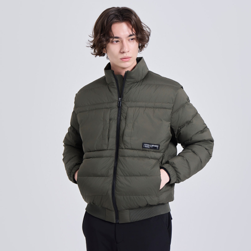 Мужской пуховик для гольфа с высоким воротником Khaki
