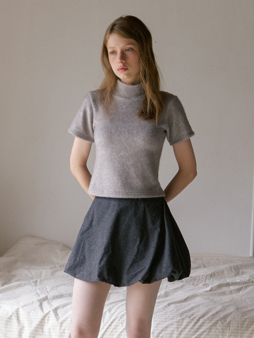 cozy turtleneck топ - misty серый
