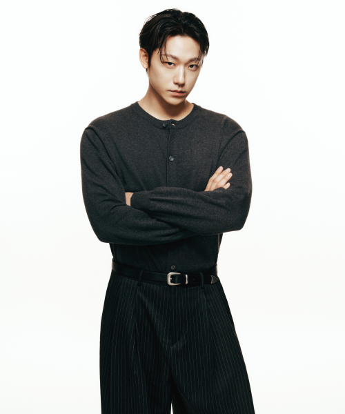 워셔블 수피마 코튼 라운드 넥 가디건 [미디엄 그레이]