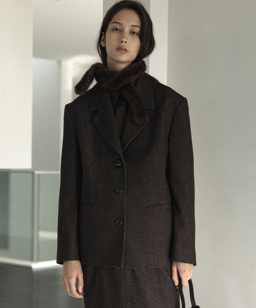 Шерстяной жакет Sovereign (CHOCO TWILL)