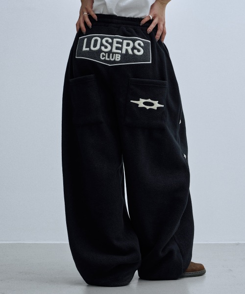 LSC STAR STUD широкий флис SWEAT брюки черный