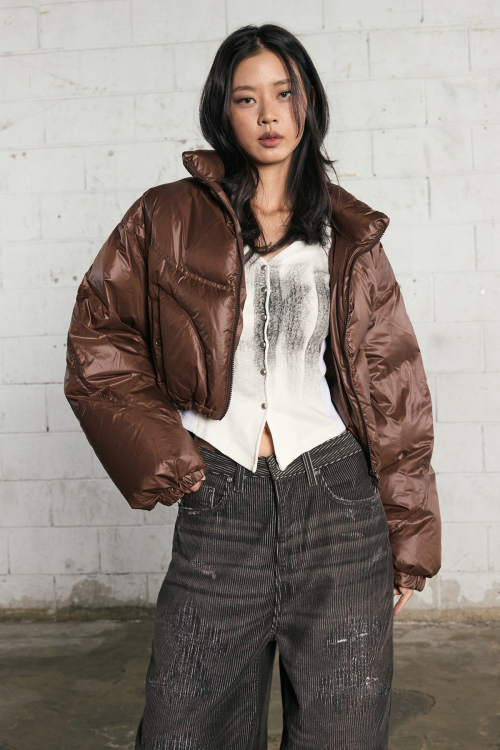 Пуховик Rebuild Stitch Duck Down (Brown)