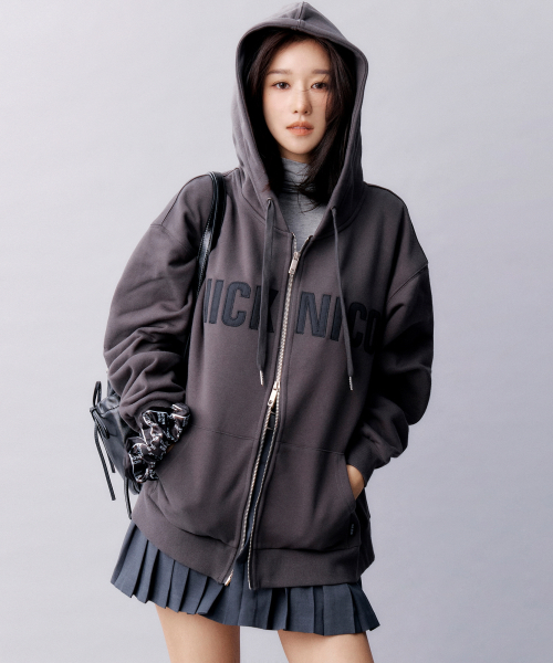 NICOLE PATCH WARM с капюшоном ZIP UP_3 COLOR