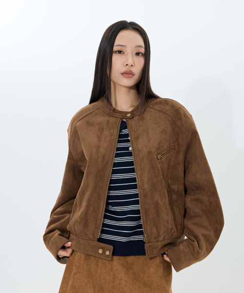 Suede Track rider  (Dark brown)