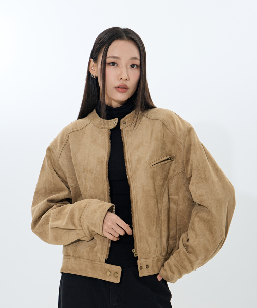 Suede Track rider  (Beige)