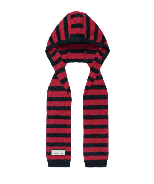 HOODED MUFFLER RED