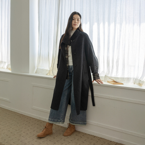 LS_Stand collar winter coat_CHARCOAL