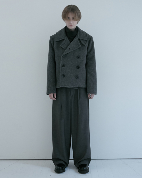 MUSINSA | KIRYU PEA COAT (GRAY)