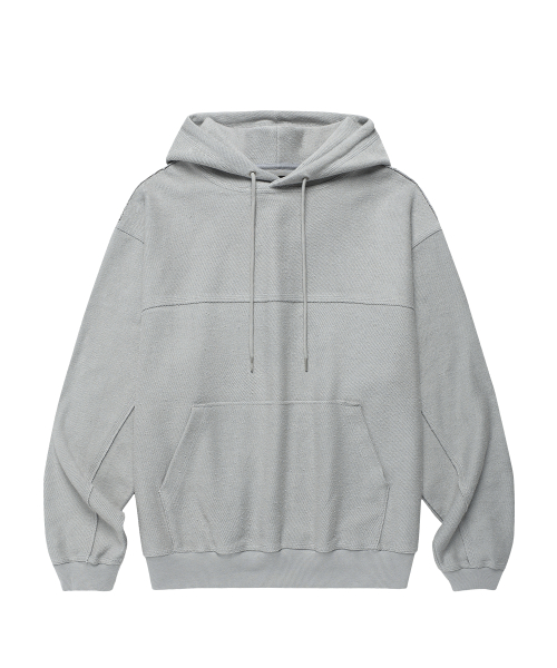 REVERSED CUT-OFF HOODIE GREY