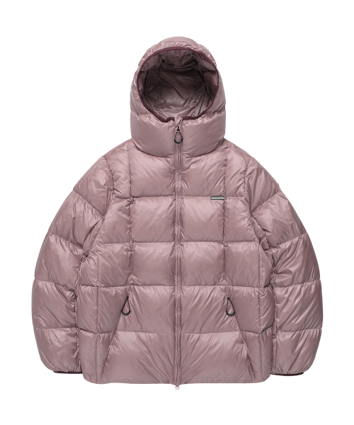 HOODED DUCK DOWN JACKET PINK