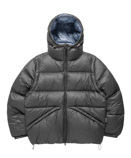 REVERSIBLE PADDED JACKET GREY