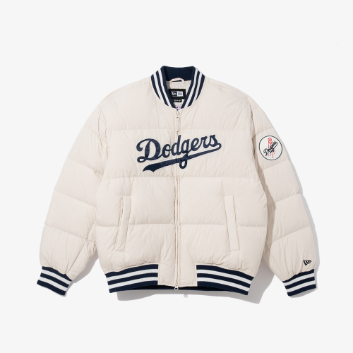 MLB LA Dodgers бомбер-пуховик, Ivory 14742050