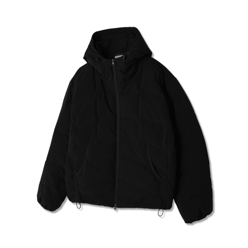 Легкий пуховик-худи Essential (black)