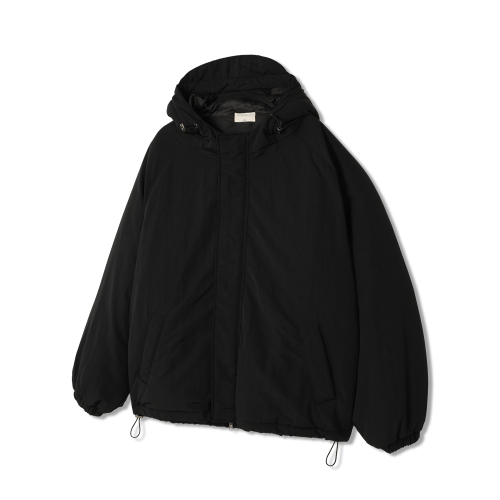 Базовый пуховик-анорак с капюшоном (Black)