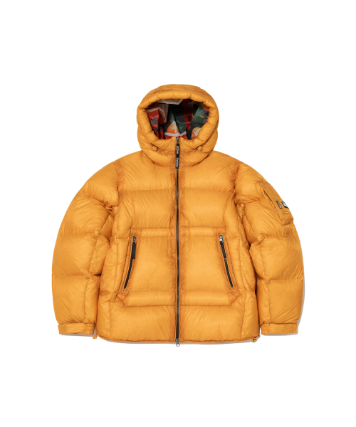 Тяжелый пуховик гусиный пух Colorama YELLOW