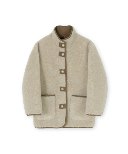 Двусторонняя дубленка W, Beige