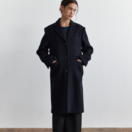 ELIO LONG COAT NAVY