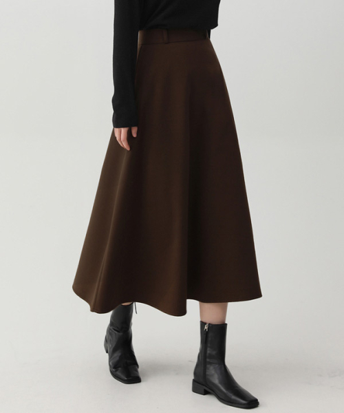 [150/160.ver] LONG SKIRT.004 -기모안감/2color/3size