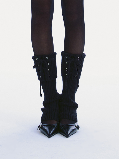 EYELET LEG WARMERS