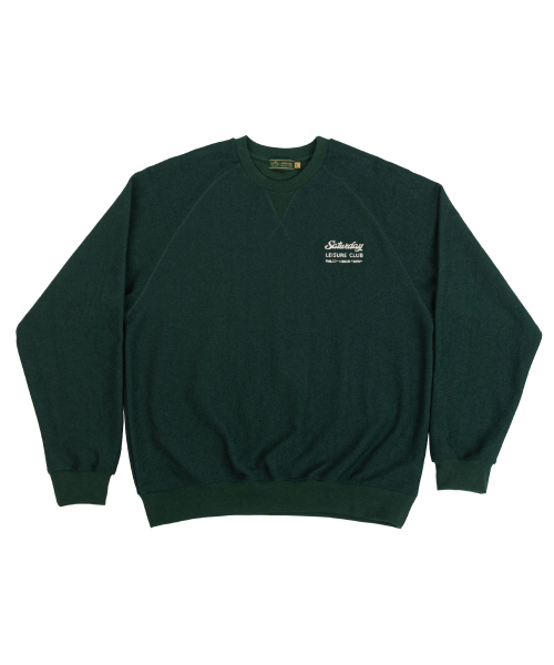 Leisure Reverse Terry Raglan Sweatshirt (Unisex) - British Racing Green