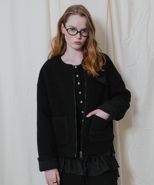 Crewneck Jacket Black