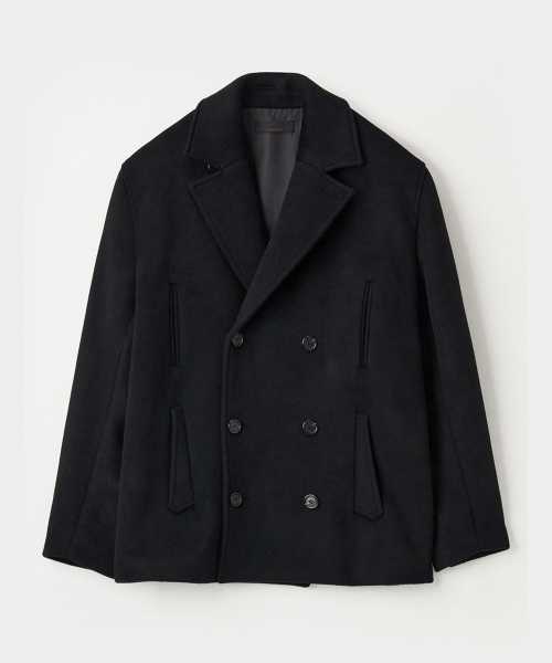 ANEMONE PEA COAT - BLACK