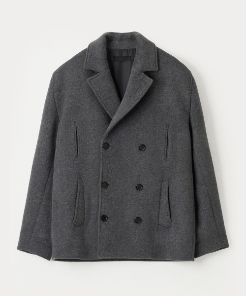 ANEMONE PEA COAT - CHARCOAL
