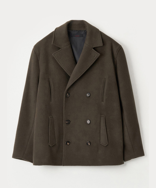 ANEMONE PEA COAT - COCOA