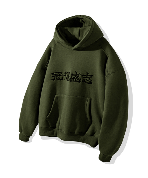 Оверсайз худи с логотипом (Khaki)