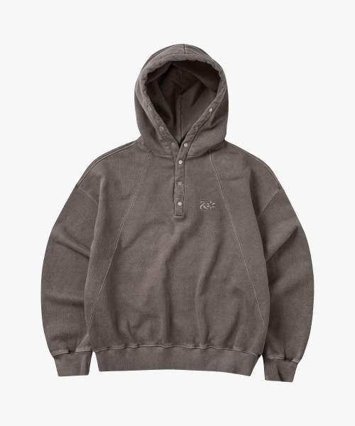 Худи на пуговицах Pigment Heavyweight Brown : RADIANT156
