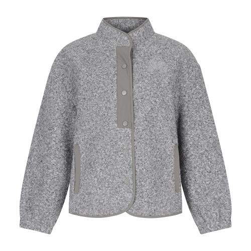 Fleece Button Jacket_M/GRAY