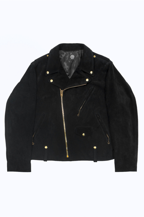 Double riders jacket - Black leather