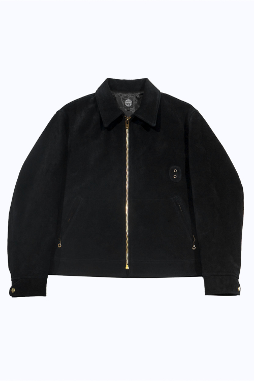 Police patrol jacket - Black leather