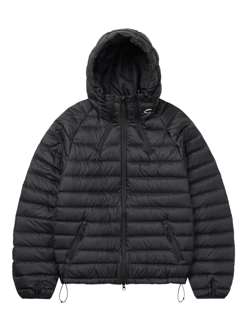 Light Duck Down Hood Padding - Black