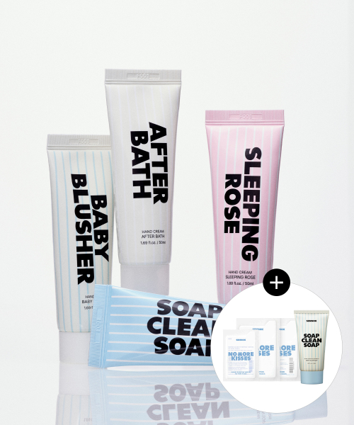 핸드크림 50ml (4종 택1)+(증정) 샴푸 40ml+노모키샤쉐3종