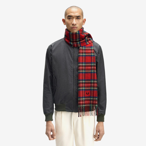 프레드페리() [선물상자 증정] 램스울 타탄 스카프 - 스튜어트 타탄 CFPU2538137-Z90 상품 이미지