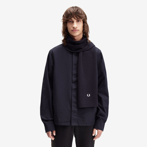 프레드페리() [선물상자 증정] 클래식 울 스카프 - 네이비/스노우화이트 CFPU2538140-T05 상품 이미지