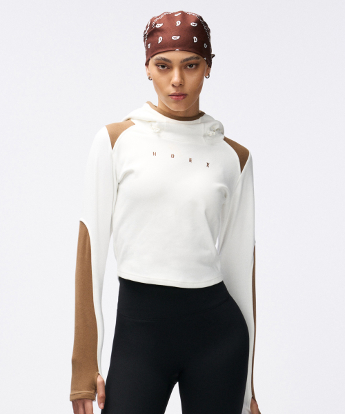 에이치덱스() 우먼스 웜히트 이지 풀오버 후디 (Ivory) 상품 이미지