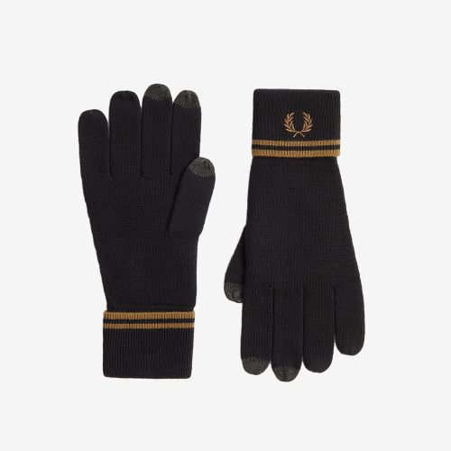 프레드페리() [선물상자 증정] 트윈 팁 울 글러브 - 블랙/쉐이디드 스톤 CFPU2539151-S77 상품 이미지