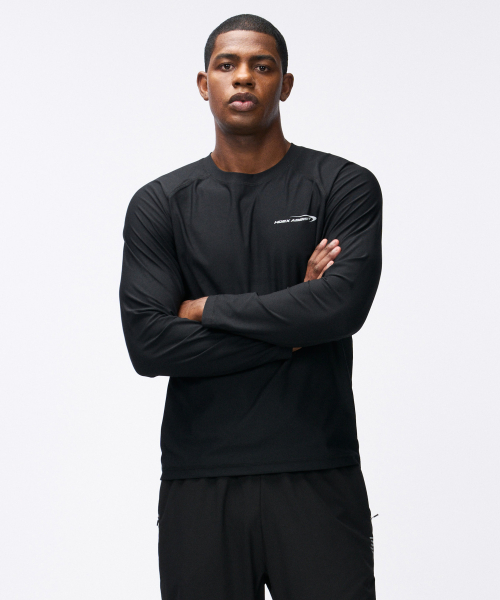 에이치덱스() 어시스트 액티브 러닝 롱 슬리브 (Black) 상품 이미지