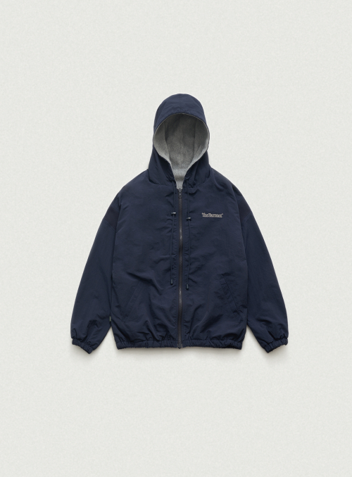 더바넷(THEBARNNET) Snuggle Reversible Hooded Jacket_Navy - 사이즈