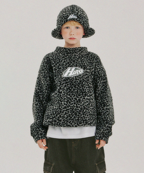 히로() 에센셜 패턴 플리스 풀오버_GREY (GRY) 상품 이미지