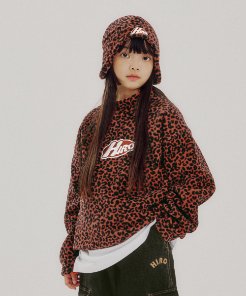 히로() 에센셜 패턴 플리스 풀오버_RED (RED) 상품 이미지