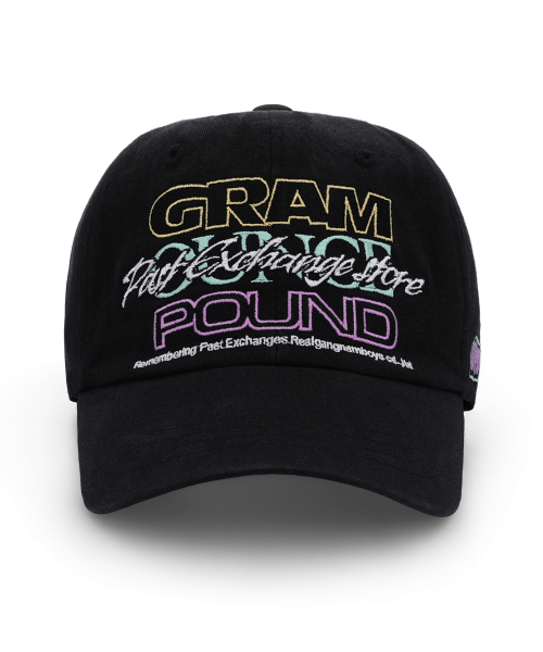 TYPO OVERLAPPED 6-PANEL CAP Black & PInk