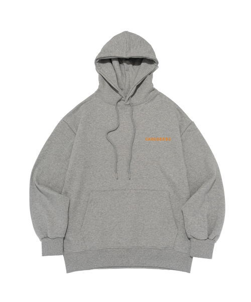 Худи оверсайз с логотипом Essential (Grey/Orange)