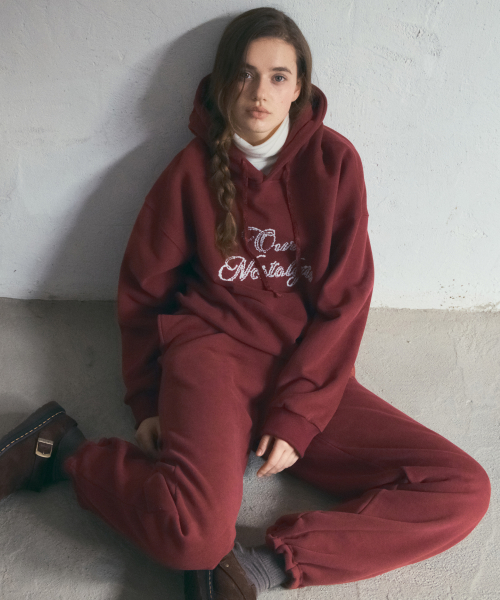Petal Boucle худи Set-up_Tomato Brick(O25-SET01)