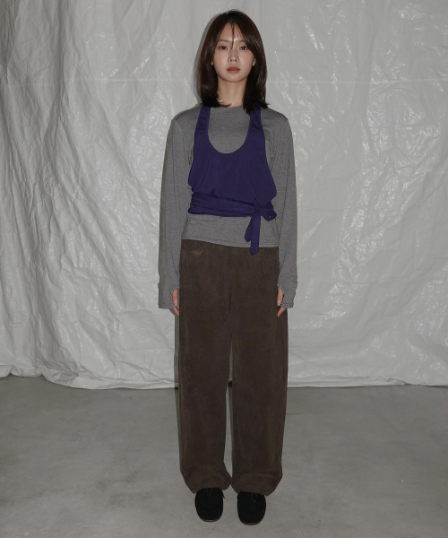 Layered halterneck (Blue)