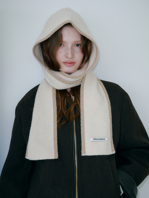 Line Around Muffler Balaclava (Ivory)