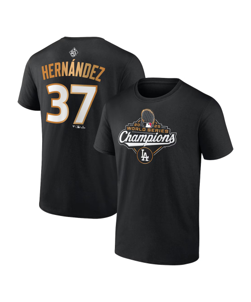 파나틱스() Teoscar Hernández Los Angeles Dodgers Fanatics 2026 World Series Champions Name & Number T-Shirt - B 상품 이미지