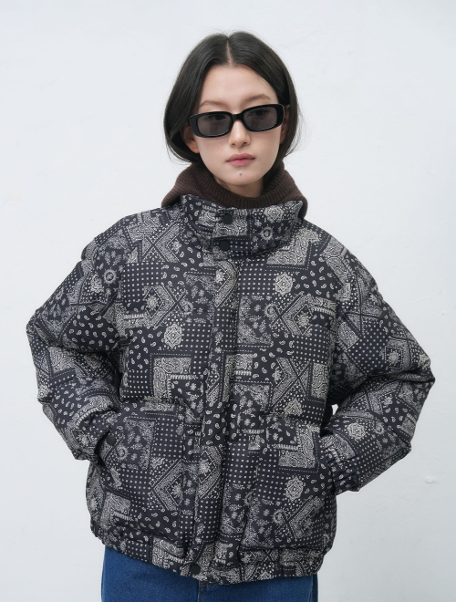 Пуховик Airmix Paisley [BLACK] / SBE4U07016